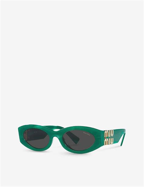 Miu Miu™ MU 11WS Oval Sunglasses 